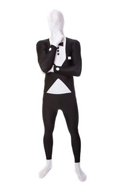 Deluxe Tuxedo Skintight Bodysuit Morphsuits Costume