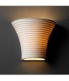 Justice Design POR-8810-SAWT, Limoges No Metal Wall Sconce Lighting, 1 Light, 100 Total Watts