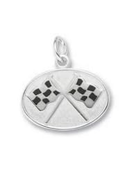 Rembrandt Charms Flags Crossed Charm