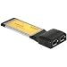 DeLock FireWire Karte 61387 Controller Express Card 2 x FireWire extern