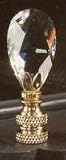 Finial Showcase Austrian Crystal Series Small Crystal Tear Drop Finial - C10/C10