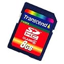 Transcend 8 GB SDHC Class 6 Flash Memory Card TS8GSDHC6