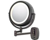 Review Kimball & Young  / Kimball & Young Pivot Arm Double Sided Lighted Wall Mirror, Bronze