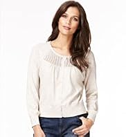 Indigo Collection Cotton Rich Pointelle Cardigan