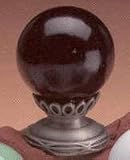 Finial Showcase Black Ceramic Ball Finial - SB2-3/SB2-3