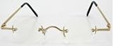 Steampunk Fu Man Chu Glasses with Clear Lenses