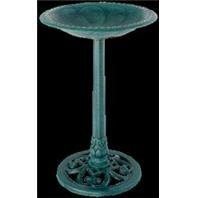 Gardman BA01136 Pedestal Bird Bath - Antique Verdigris 19.5