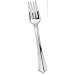 24 Disposable Silver Look Plastic Cutlery, Forks