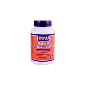 Now Foods Nat Beta Carotene 25000, 180 Sgels