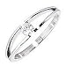 9ct White Gold Solitaire Ring.