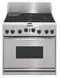 KitchenAid 36 in Dual Fuel Free Standing or Slide-In w/5,25 Cubic Foot Capacity - KDRP467KSS / KDRP4