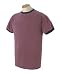 Authentic Pigment 6 oz Pigment-Dyed Short-Sleeve Ringer T-shirt 1946