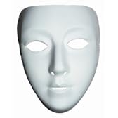 白の女性マスク Blank Female Mask