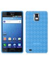 Flexi Gel SKin TPU BLUE With CHECKERED PLAID Design Glove Soft Cover Case f ....