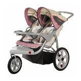InSTEP 11-AR284 Double Grand Safari Swivel Jogger in Tan/Pink