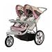 InSTEP 11-AR284 Double Grand Safari Swivel Jogger in Tan/Pink