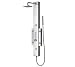 Hydro Massage Stainless Steel Shower Panel with 6 Jets and Solid Brass Sprayer