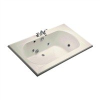 Kohler K-1418-H2 Sandbar Memoirs Acrylic 6'' Drop - In Whirlpool Bath - K-1418-H2
