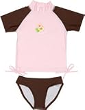 Girls Ruched Set - Rosa Pink/Moka