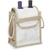 Natural Double Neck Flap Bottle Wine Carrier