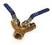 Industrial Grade 1PYZ6 Three Way Unvented Ball Valve, 1 In Inlet