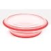 FoldTuk 6 Cup Round Collapsible Bakeware and Storage Container, Red