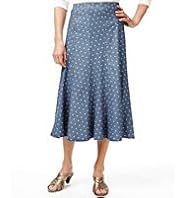Classic Collection Panelled & Spotted Denim Skirt