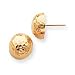 Jewelry : 14k Hammered Half Ball Post Earrings