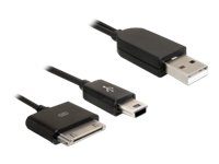 DELOCK Kabel USB 2.0 > iPhone + USB mini 5pin Preisvergleich