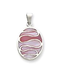 Sterling Silver Pink Mother of Pearl Pendant