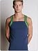 2(x)ist Track Square Cut Tank T-shirt (XL Navy)