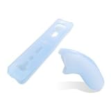 iBox - Blue Silicon Case Cover Grip for Nintendo Wii MotionPlus Remote Control and Nunchuck