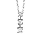 14K .33 CTW Three-Stone Diamond Pendant