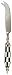 Decorative Cheese Knife With Inlaid Black and White Bone Handle Set / 2