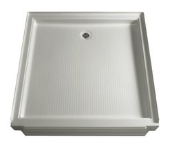 Kohler Memoirs shower receptor with center drain, 48