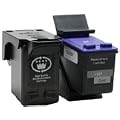 Set de Cartouches d'encre remanufactur�es pour Imprimantes HP: 56 & 57 ( C6656ae & C6657ae ) Noir + Couleurs
