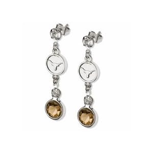 Texas Longhorns Rhodium Logo Earrings Texas Longhorns Rhodium Logo Earrings