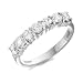 0.5 Ct 7 Stone Diamond Ring In Platinum- G / SI1