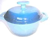 Review   / 18cm round blue cast iron casserole