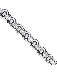 Sterling Silver 8.5inch Fancy Link Bracelet QH168-8.5"