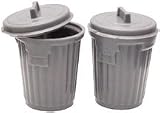 Two Empty Garbage Pails