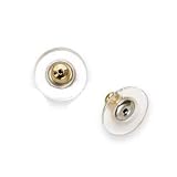 Gold Tone Hypo Allergenic Bullet Clutch Earring Backs W/ Pad (X50)