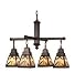 Meyda Tiffany Navajo Mission Native Theme Tiffany Four Light Chandelier 66523