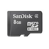 SanDisk 8 GB Class 2 microSDHC Flash Memory Card with SD Adapter