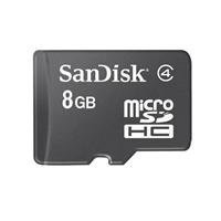 SanDisk 8 GB Class 2 microSDHC Flash Memory Card with SD Adapter