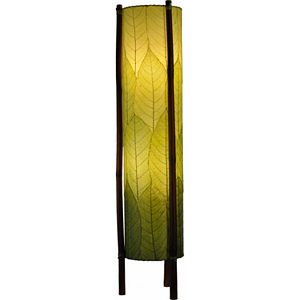 Hue Series Green Cocoa Leaves Tower Floor Lamp