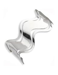 Sterling Silver Solid Polished Fancy Cuff Bangle Bracelet