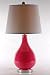 Pink Glass Contemporary Table Lamp