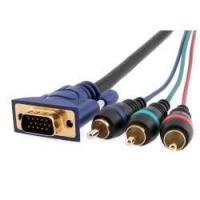 12ftVGA to 3 RCA component video cable (HD15 - 3-RCA)