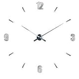 Mirrored Frameless Wall Clock Retro Design DIY Style